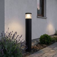 Lucande LED-pollare Darja, antracit, metall, 100cm, IP54