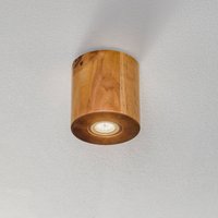 SOLLUX LIGHTING Plafonnier Ara en forme de cylindre en bois