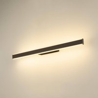 SLV LED-badrumsvägglampa One Linear, 70 cm, svart, CCT