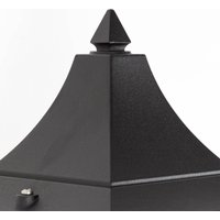 K.S. Verlichting Livorno utomhus vägglampa, svart, topputtag