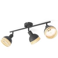 Lindby Lonnaris Strahler, Rattan, 3-fl., länglich