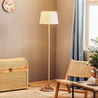 ONLI Golvlampa Corda med tygskärm och tjock rep