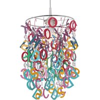 Näve Hänglampa Letterly med pendlande bokstäver