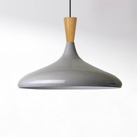 ROYALTECH Chris hänglampa, grå/vit, Ø 35 cm, metall