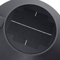 Nordlux LED outdoor wall lamp Justina, anthracite, sensor, metal