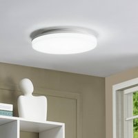Prios LED-taklampa Artin, Ø 28 cm, vit, CCT, IP65