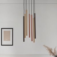 Nowodvorski Lighting Hänglampa Laser, 7 lampor, Ø 30 cm, färgad, metall, G9