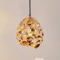 Schuller Valencia Narisa LED pendant light Ø 18 cm rose gold/brown