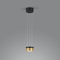 Helestra Oda LED pendant light black/gold