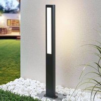 Lucande LED path light Mhairi, angular, anthracite, 100 cm