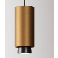 Fabbian Claque LED hanging light 20 cm bronze