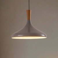 ROYALTECH Chris pendant light, grey/white, Ø 35 cm, metal