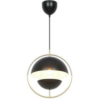 Nordlux Pendellampa Tavia, svart, Ø 33 cm, metall