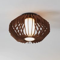 EGLO Plafonnier Rusticaria avec barres en bois