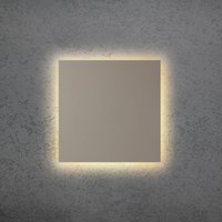 Escale Applique murale LED BLADE Q, taupe, 44 x 44 cm, métal, intensité variable
