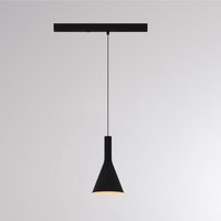 Molto Luce LORA I LED track pendant light, black, Ø 15 cm, 40° CCT, 3-phase
