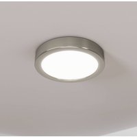 EGLO LED-panel för utanpåliggande montering Fueva 5 IP20 830 nickel Ø16cm