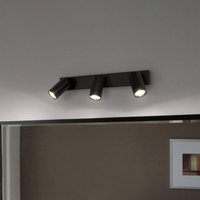 LEDVANCE Spot LED Octagon, intensité variable, à 3 lampes, noir