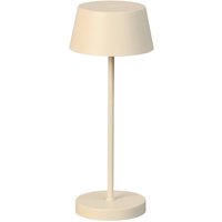 LED-Akku-Tischlampe Sienna Pro sandbeige, 24 cm, Metall IP54