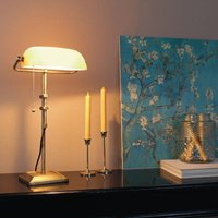 Steinhauer Skrivbordslampa Ancilla justerbar brons/gul