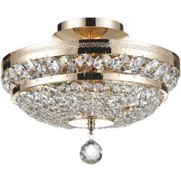 Maytoni Ottilia plafonnier, cristaux, Ø 32 cm