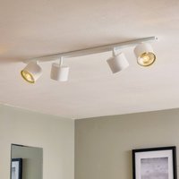 ALDEX Spot pour plafond Bot, blanc, à 4 lampes