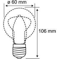 Paulmann E27 LED bulb 5W filament 2,700K clear dimmable