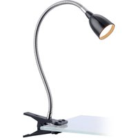Markslöjd LED-klämlampa Tulip, svart