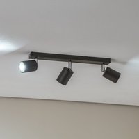 Luminex Spot pour plafond Jarek anthracite/chrome, à 3 lampes