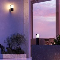 Forlight outdoor wall lamp Astra, anthracite, aluminium, width 9 cm