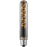Lucande tube LED bulb, E27 4W, Ø 3 cm, titanium, 1800K