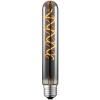 Lucande LED-rörlampa, E27 4W, Ø 3 cm, titan, 1800K
