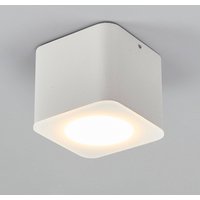 Helestra Oso LED-takspotlight, kantig, matt vit