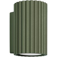 Wandleuchte ALORA, Höhe 10 cm, olivgrün, Metall, 1 x GU10
