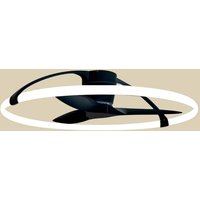 Smart LED-loftventilator Nepal, sort, DC, støjsvag