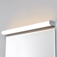 Lindby, applique murale LED Philippa, arrondie, 58 cm, chrome, IP44