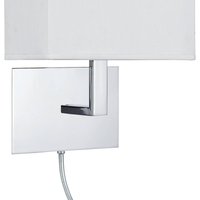 Searchlight LED-vägglampa 6519 med LED-läslampa, krom