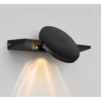 LED-væglampe Jasper, højde 28 cm, mat sort, metal
