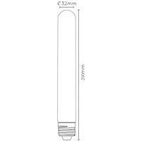 Lucide LED bulb E27 tube bulb T32 5W 2,200K dimmable 20cm