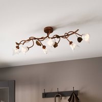 Lamkur Plafonnier Siena, style florentin à 6 lampes