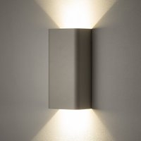 Nowodvorski Lighting Vägglampa Bergen, ljusgrå, metall, 23 cm hög, GU10