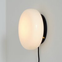 GEJST Vägglampa OPA, opalglas, G9, kabel/kontakt/strömbrytare