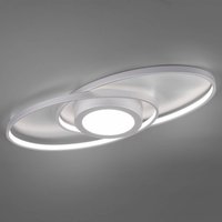 Reality Leuchten LED-taklampa Galaxy, dimbar, titanfärgad