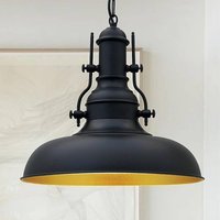 ROYALTECH Nota hänglampa, svart, Ø 31 cm, metall, E27