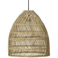 PR Home Außenhängelampe Maja, Rattan, Ø 36 cm, Stecker, IP44