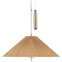 GUBI pendant light A1972, brass, bamboo lampshade, adjustable