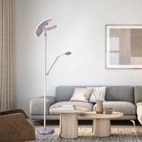 PURE Mutil LED floor lamp, reading lamp, silver