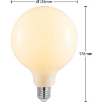 Arcchio LED-lampa E27 6W 2 700K G125 Globe, dimbar, opal