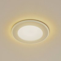 Lindby LED-inbyggnadslampa Toka, 6,5 W, vit, plast, CCT