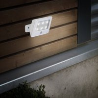 Briloner Spot d’extérieur LED Kollig, capteur, IP54, blanc